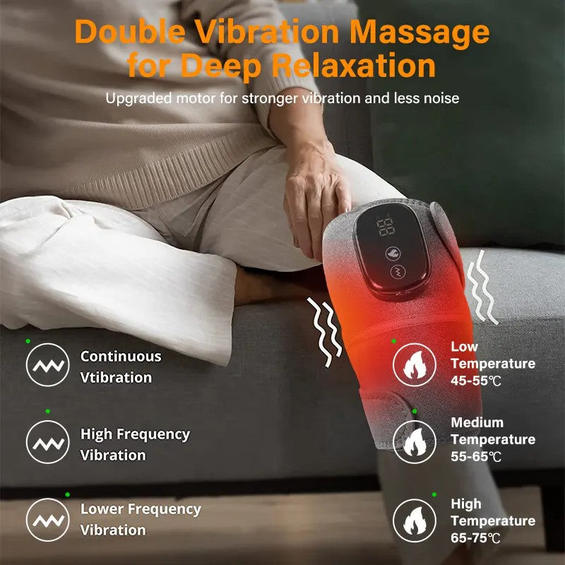 Load video: Physiotherapy Electric Knee Massager with Heat