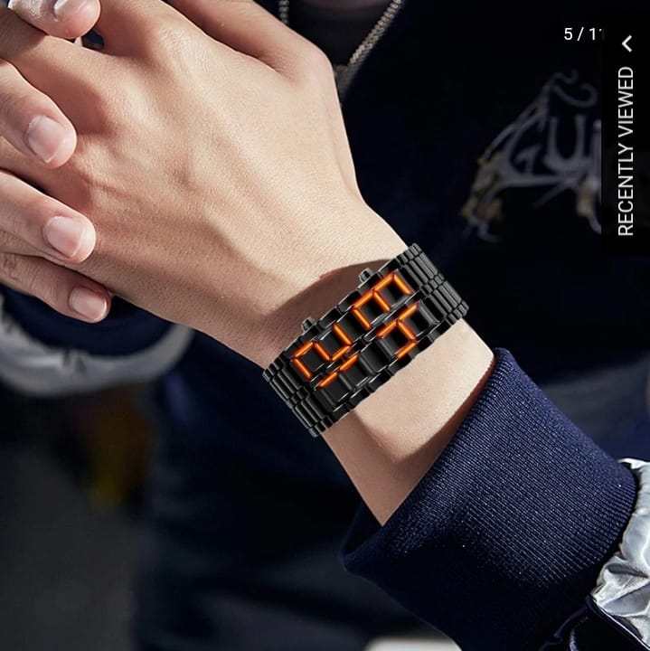 Digital LED Display Bracelet Watch.