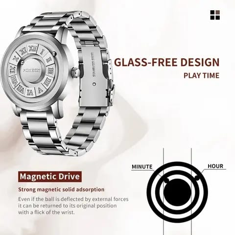 Magnetic Rolling Ball Watch