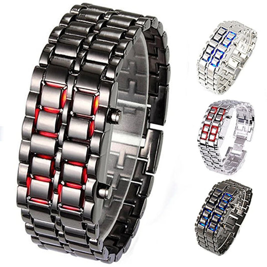 Digital LED Display Bracelet Watch.